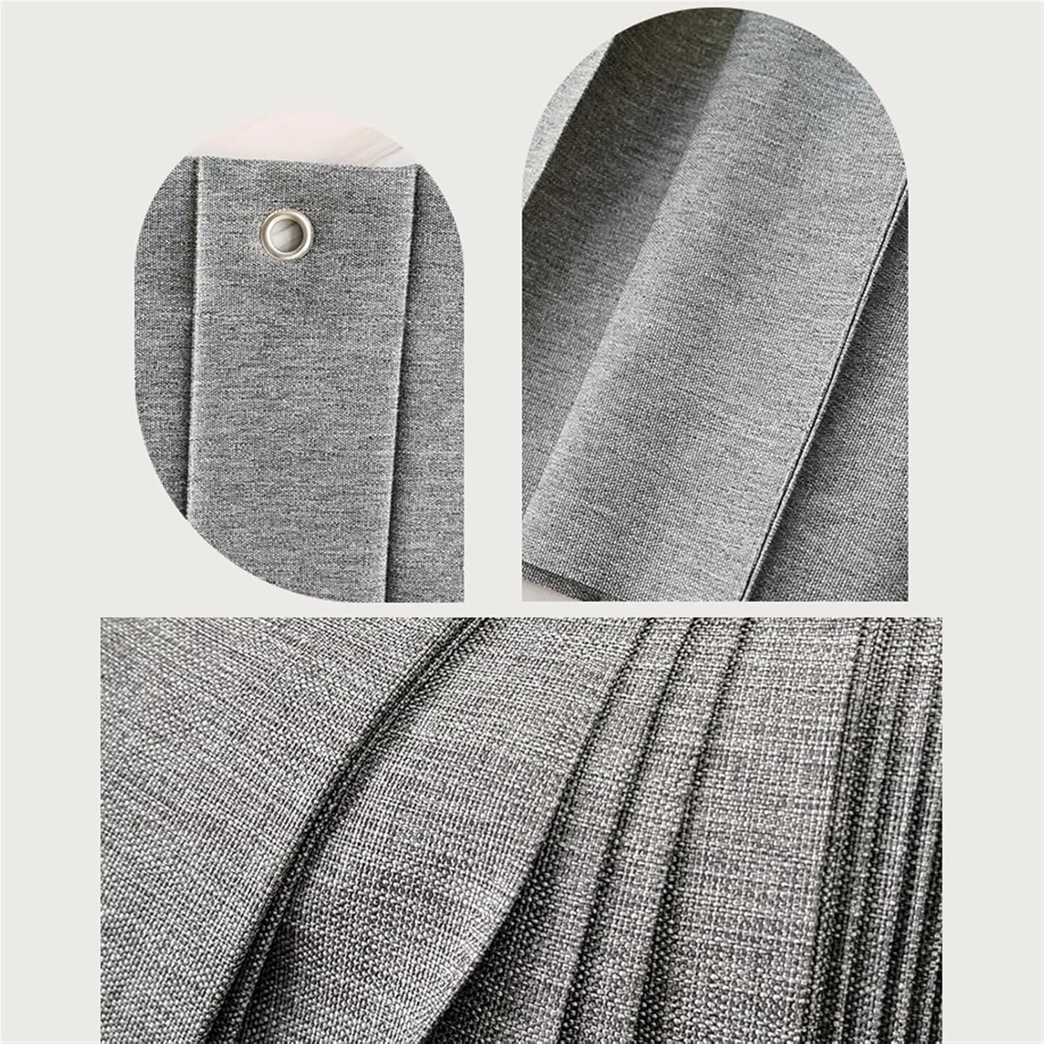 Haoyunll Faltbarer Wasserdichter Duschvorhang Anti-Schimmel mit Haken