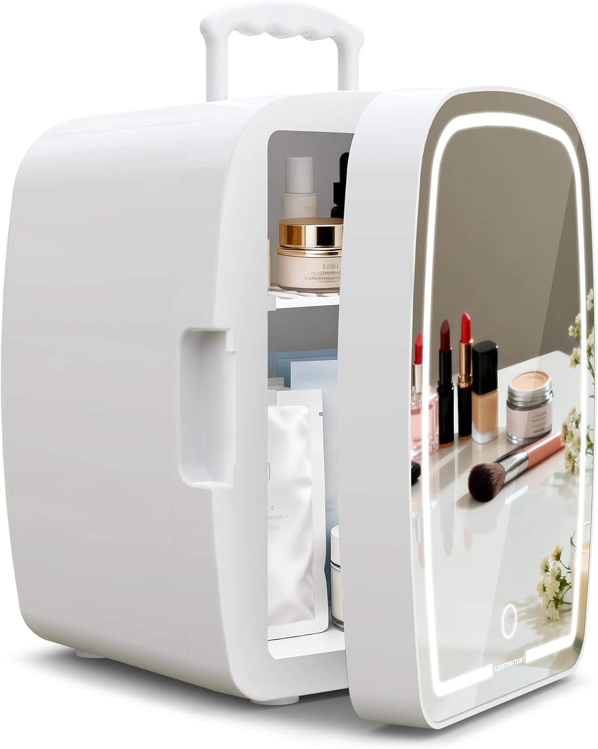 Upstreman 6L Mini Kosmetik Kühlschrank mit Wärmefunktion für Make-up
