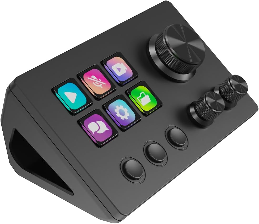 Basicolor N3 Stream Controller Deck mit 6 LCD-Makrotasten