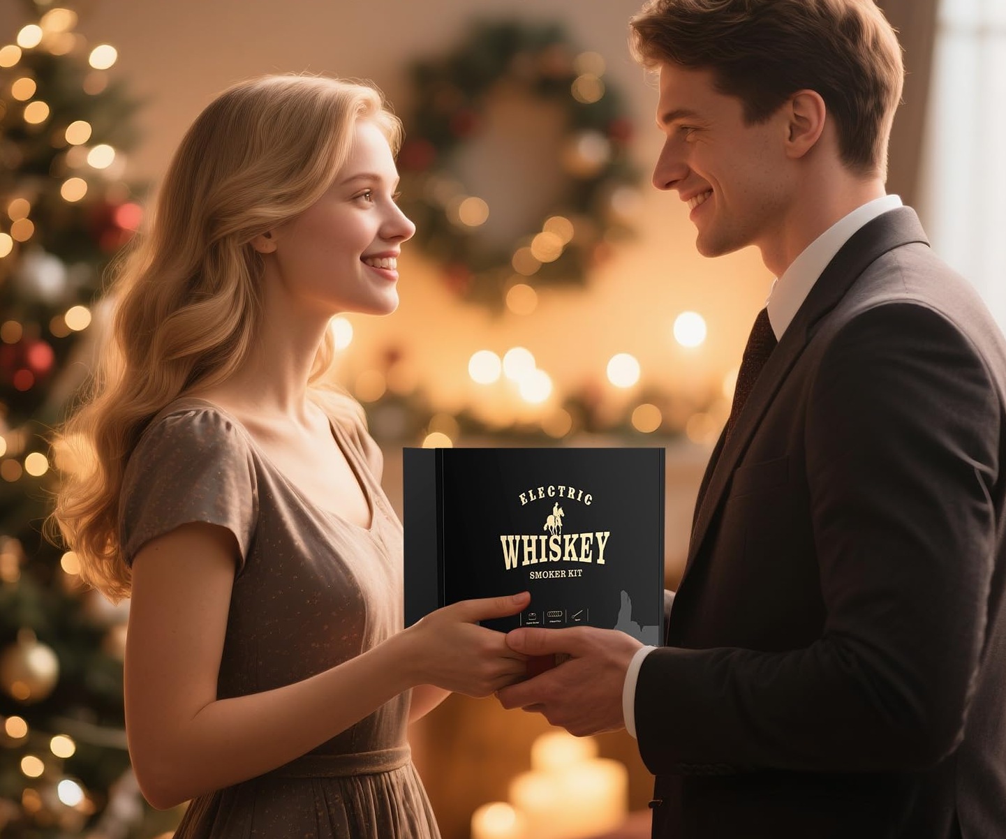 Elektrischer Whisky Smoker Set mit 6 Holzchips