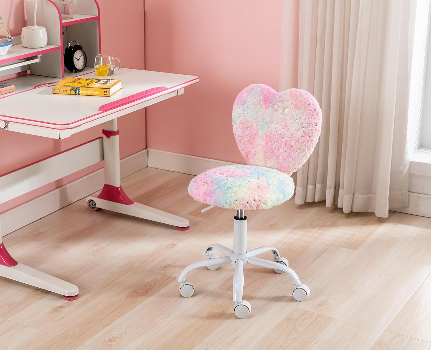 Ya-Home Kinder Schreibtischstuhl aus Kunstfell