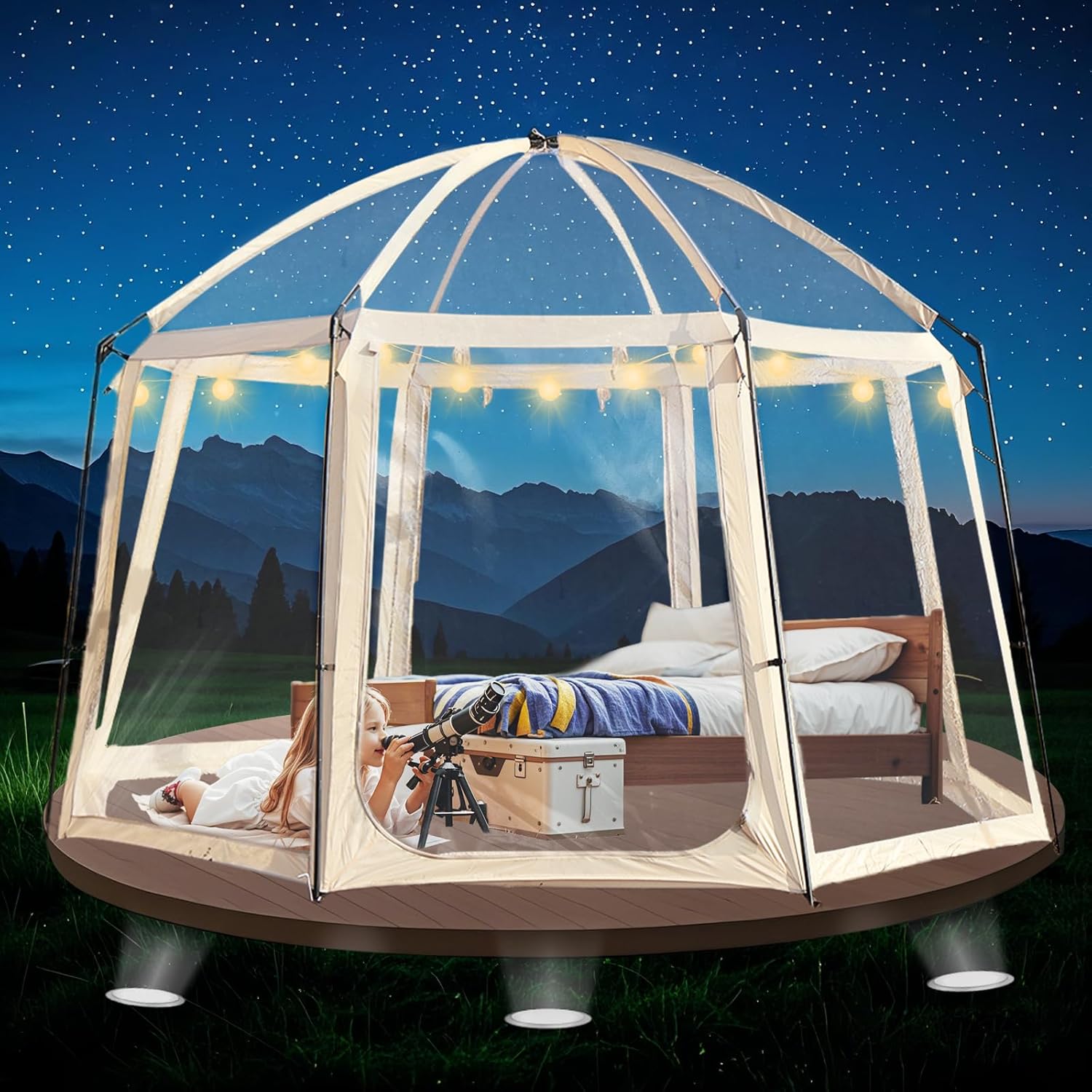 Bubble Zelt, Transparentes Zelt im Freien, Garten Iglu