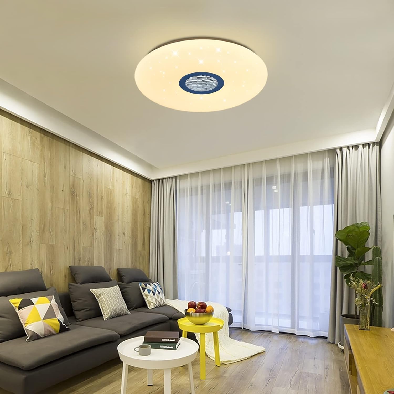 JDONG Led Deckenleuchte mit APP-Steuerung und Fernbedienung