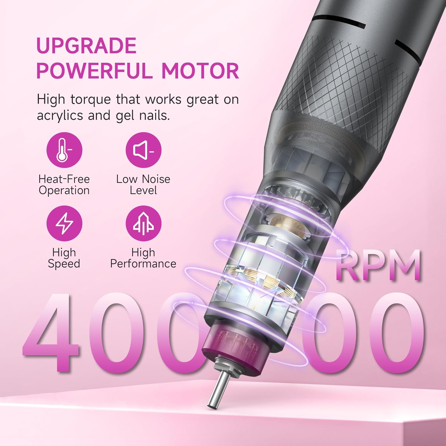 HALMAI Elektrischer Nagelfräser Professionell