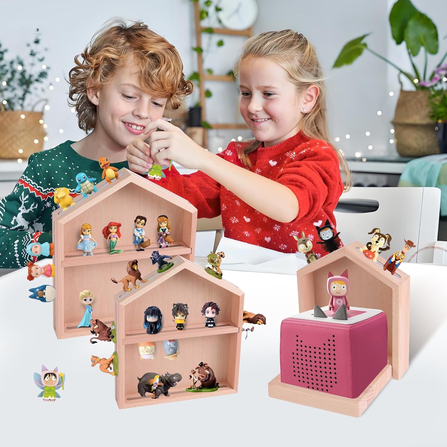 Tonie Regal für Toniebox, 3 kleine Hausform Tonie-Regal für all Ihre Tonie-Accessoires