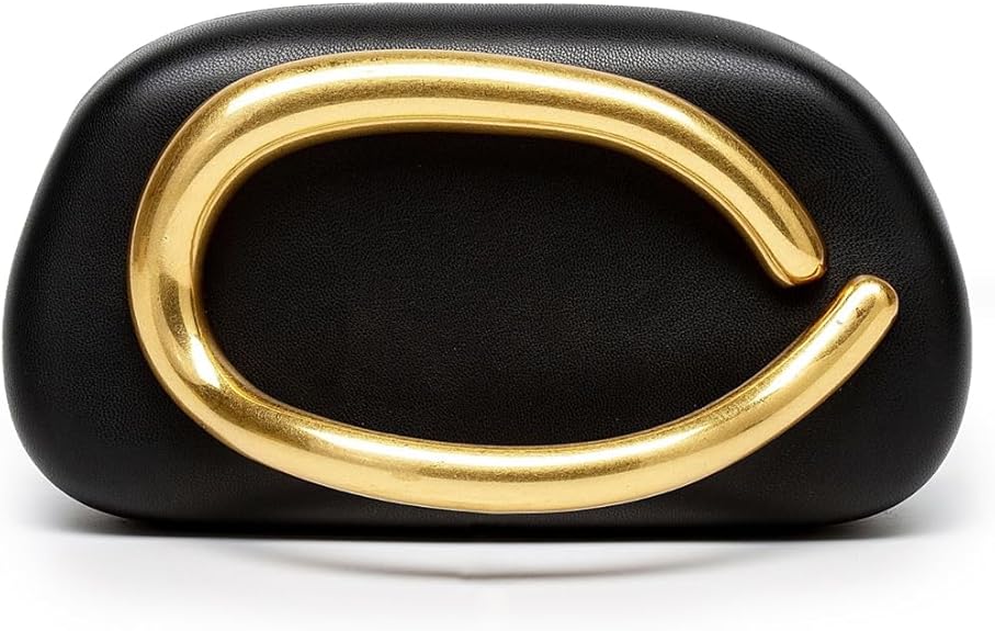 Clutch Damen mit Goldgriff