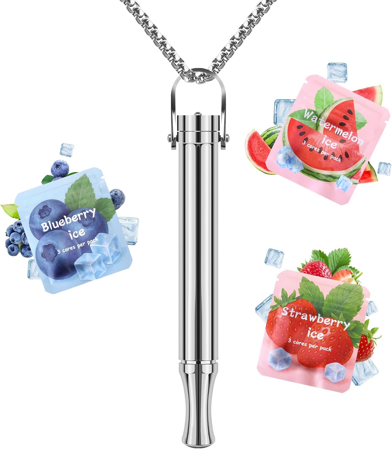 Atemkette Einstellbar, mit Filter und Widerstandseinstellung, Mehrere Geschmackskombinationen