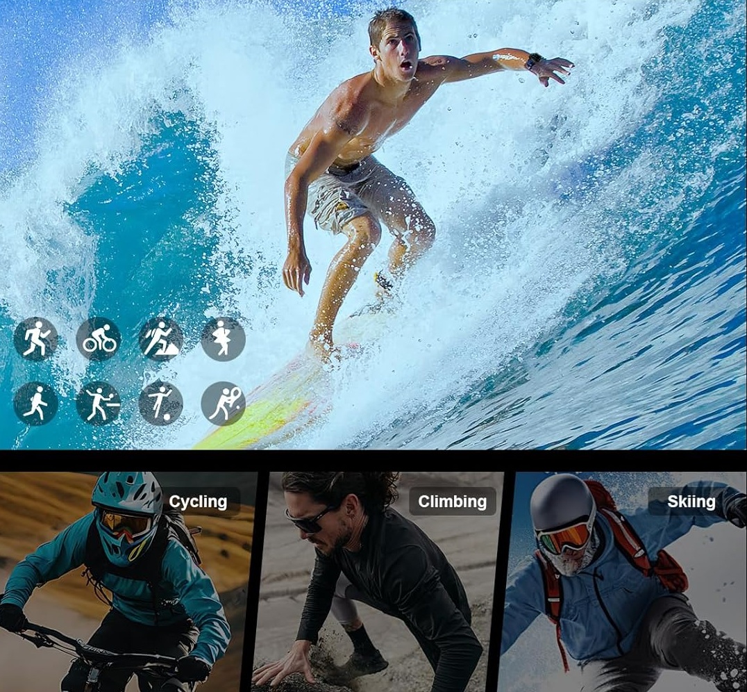 GPS Smartwatch Herren, 2026 Militär Smartwatch Sportuhr