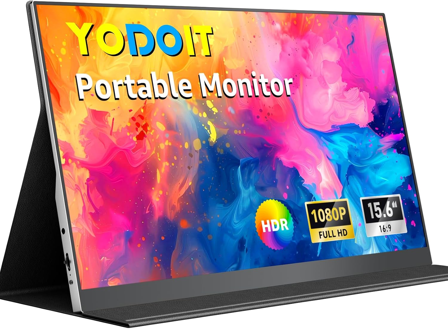 Yodoit Portable Monitor 15,6 Zoll FHD 1920x1080P Tragbares IPS Display Externer Laptop Screen Extender