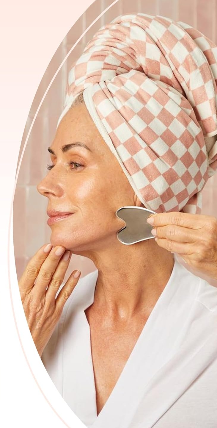 Kitsch Edelstahl Gua Sha Gesichtswerkzeug