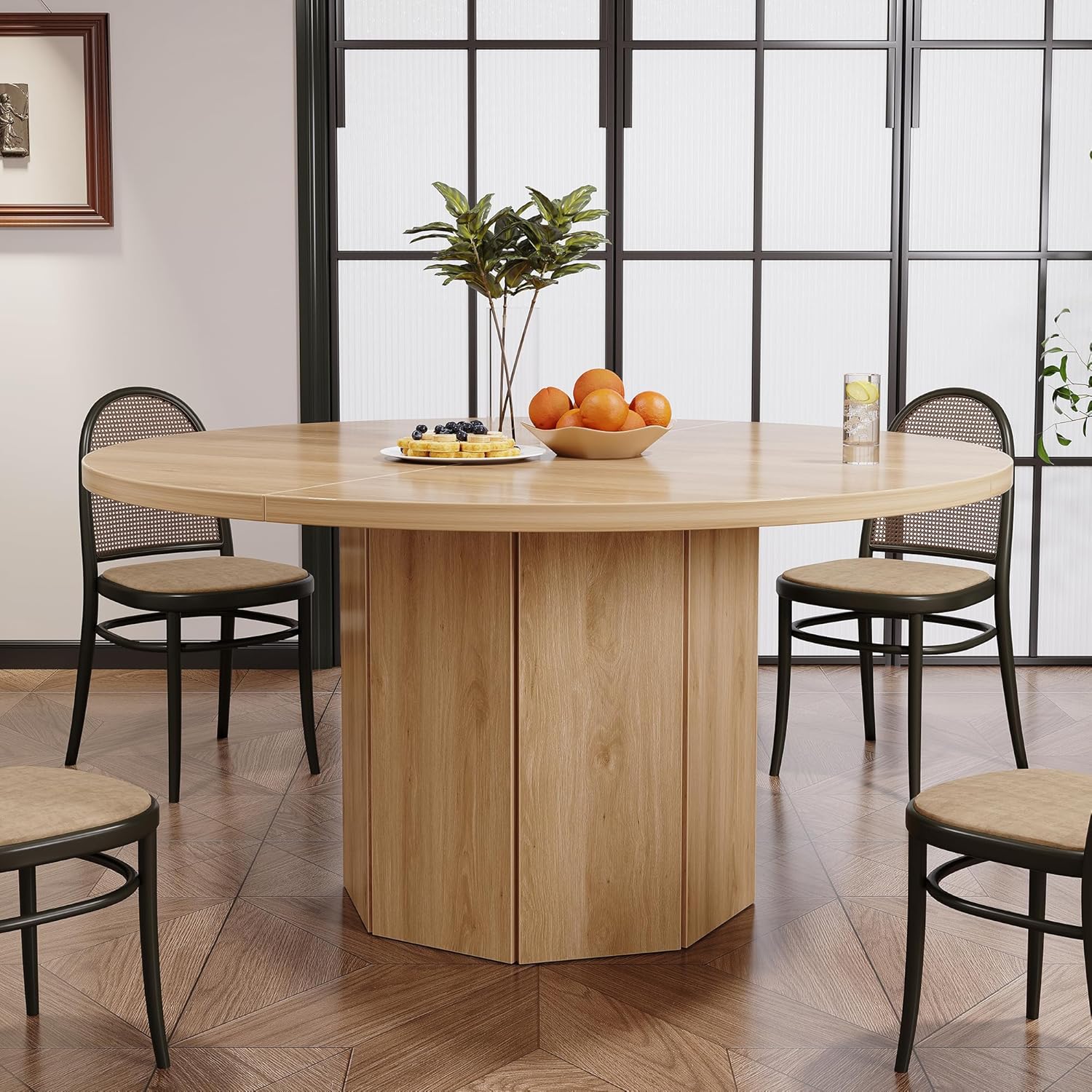 HSH Runder Esstisch Küchentisch für 4 bis 6 Personen