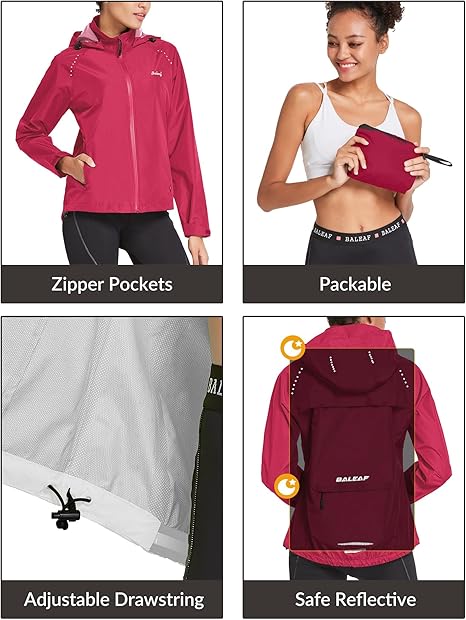 baleaf Fahrradjacke Damen Regenjacke Wasserdicht
