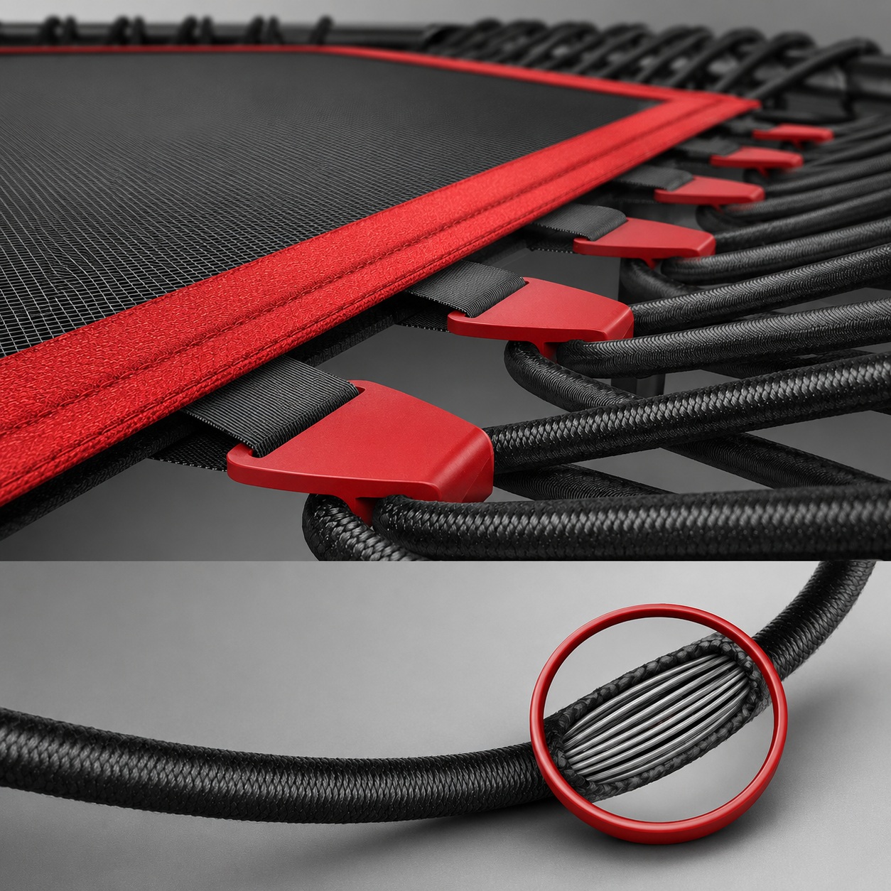 Sportstech, Fitness Trampolin + Sprungzähler, Pulsgurt und App