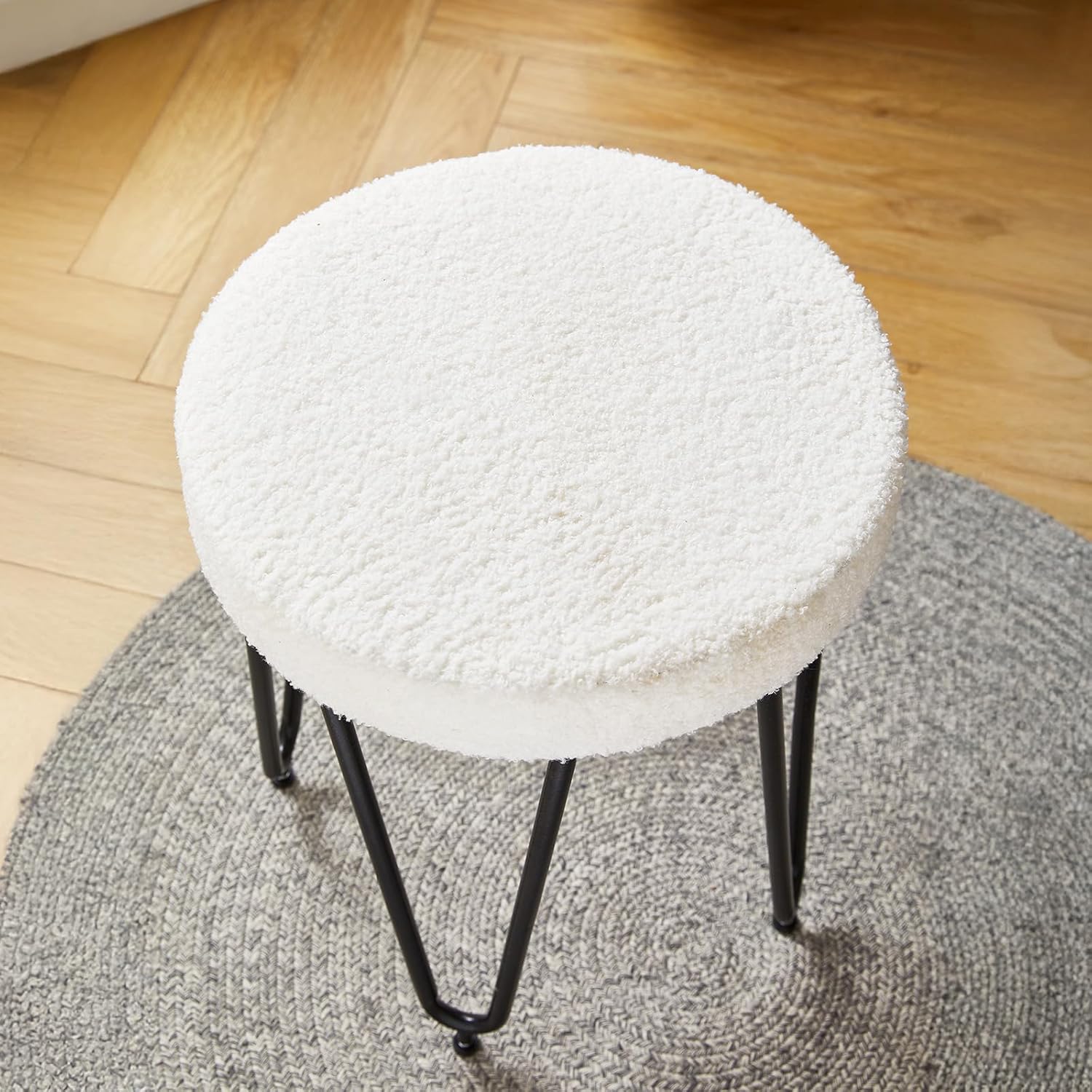 SHARPDO Designer Kosmetiktisch mit LED-Spiegel & Sitzhocker