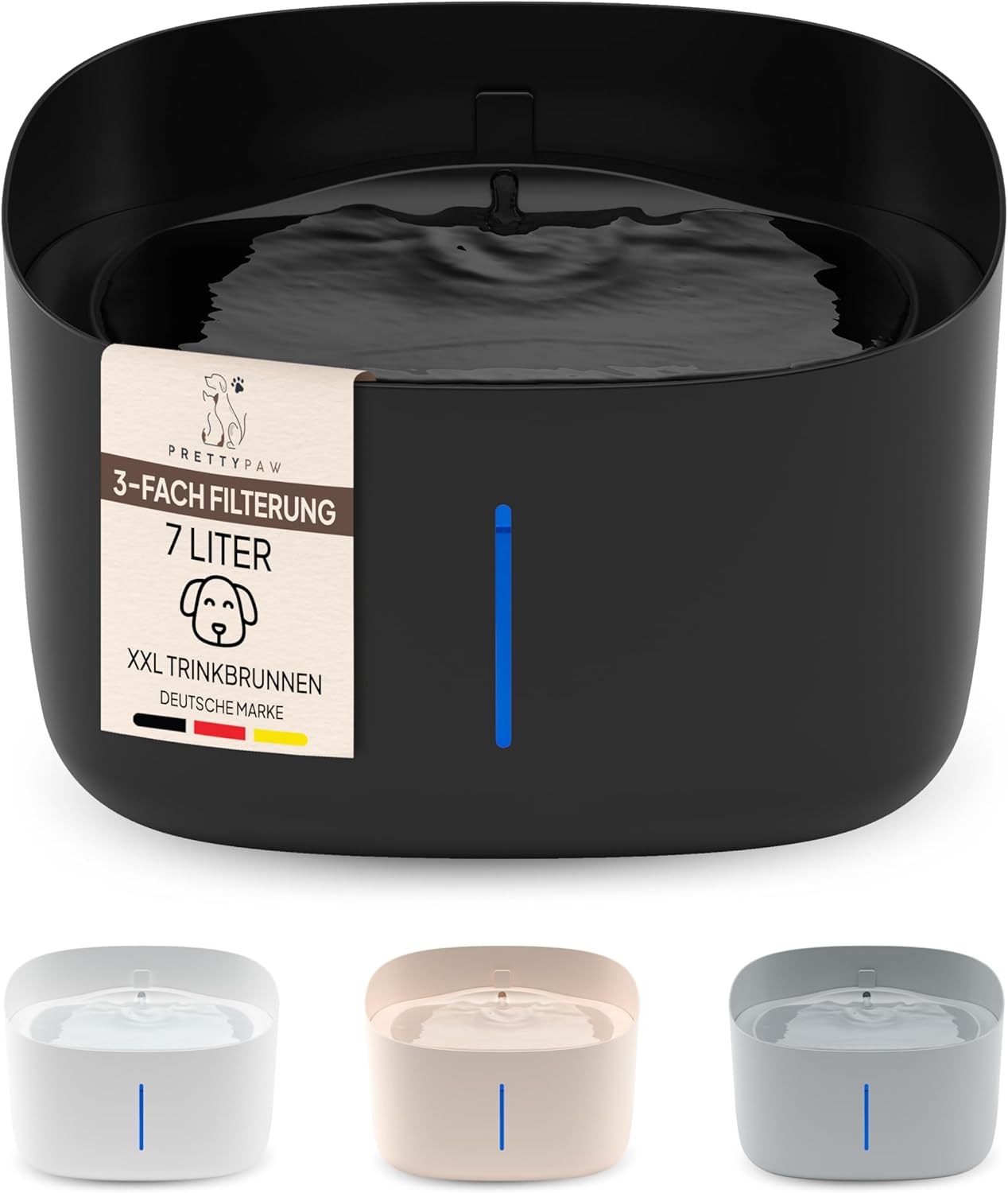 Pretty Paw Trinkbrunnen für Hunde mit 7L Wassertank