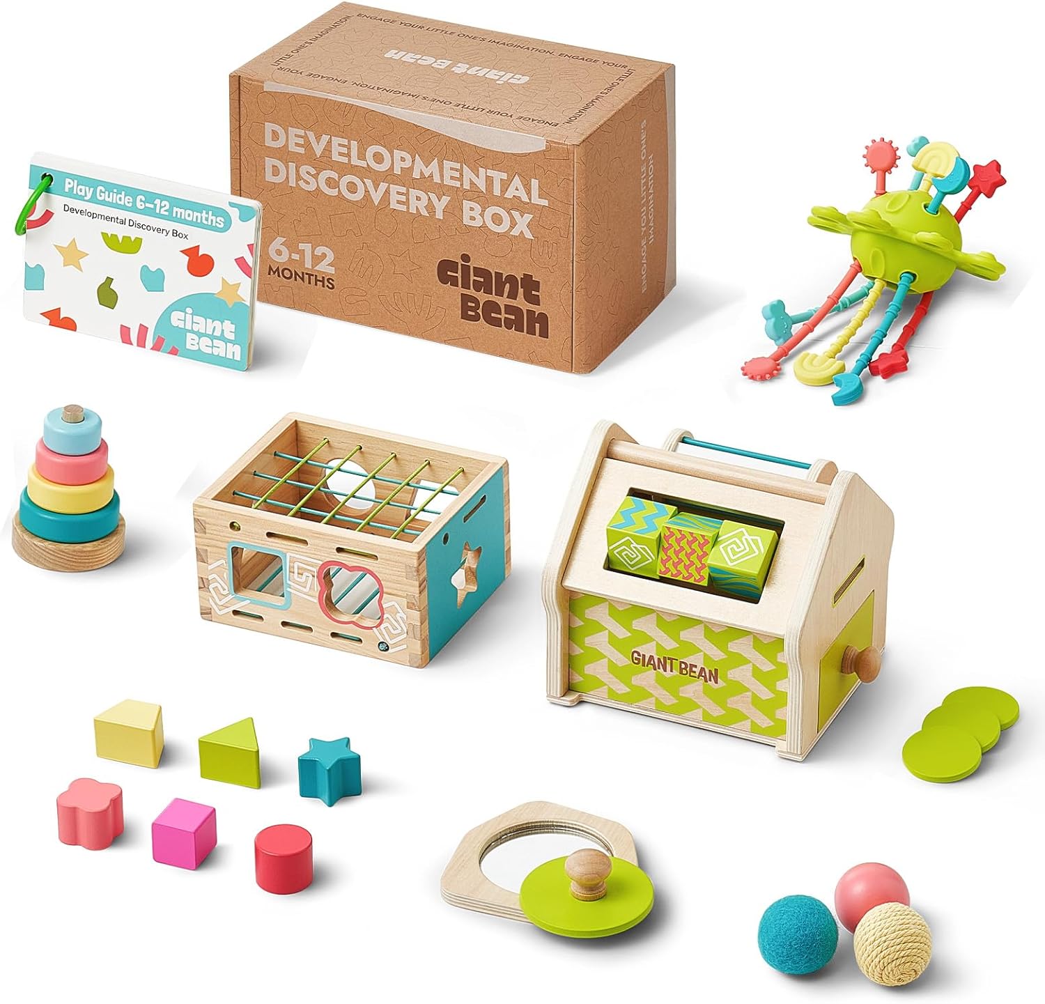 Giant bean Montessori Spielzeug ab 6-12 Monate