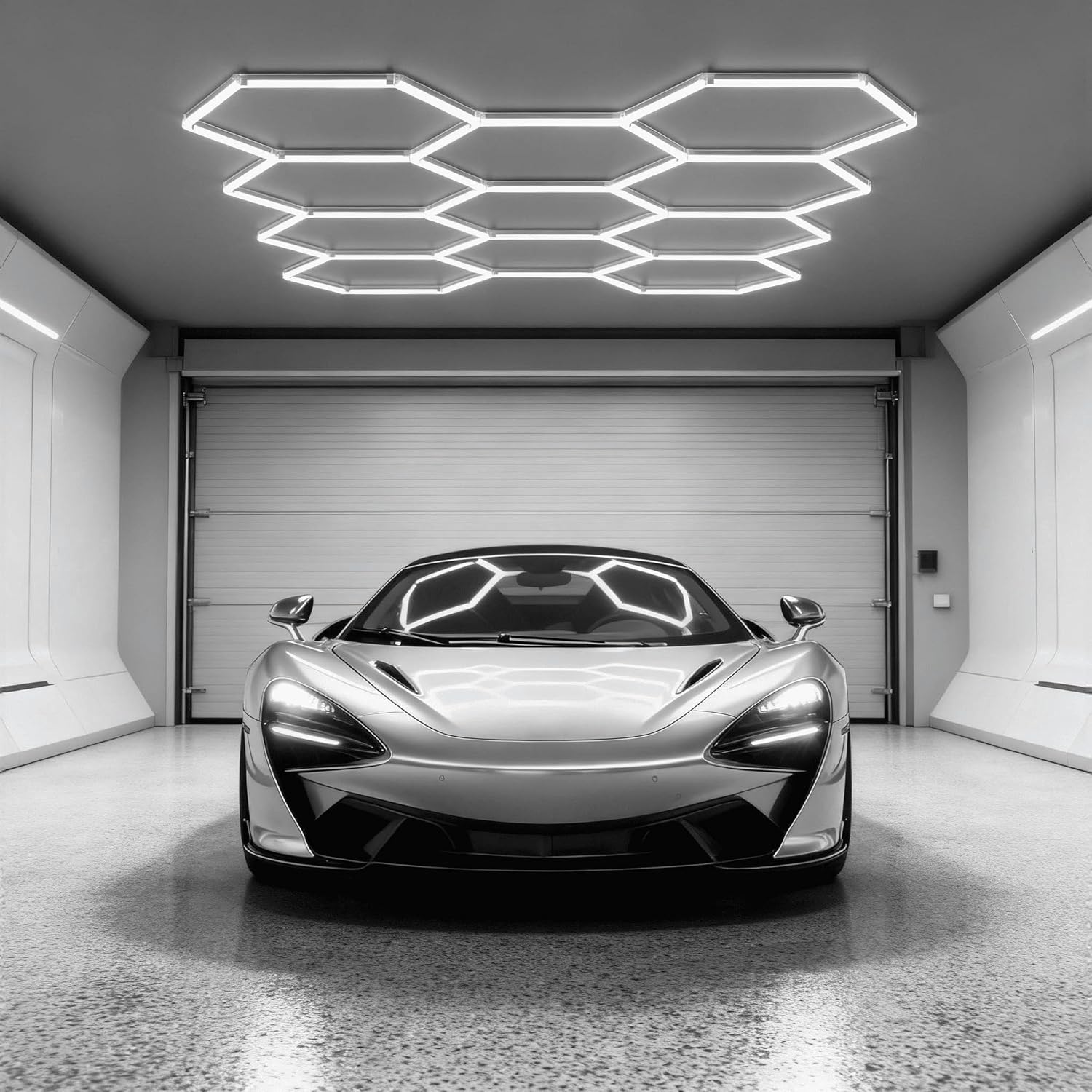 UISEBRT Hexagon LED Deckenleuchte