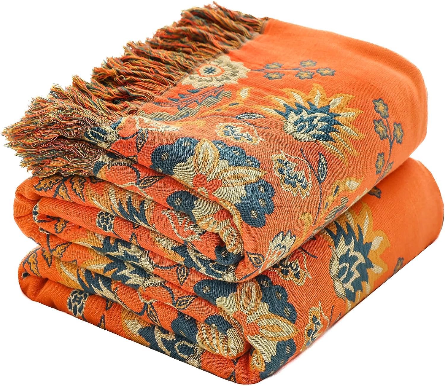 Hoordry Baumwolle Gewebte Decke mit Muster