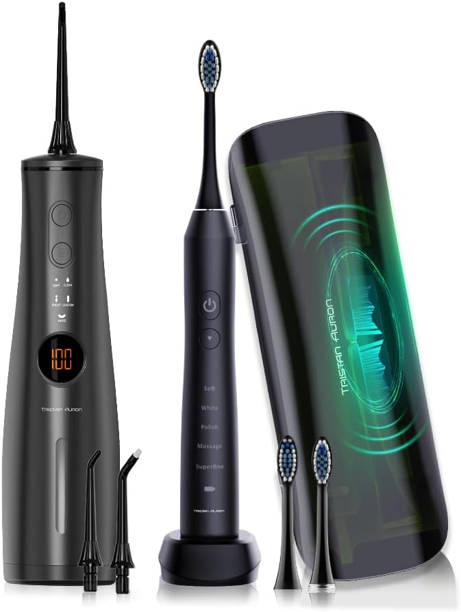 Tristan Auron Business Class Set – Schallzahnbürste & Projet Munddusche