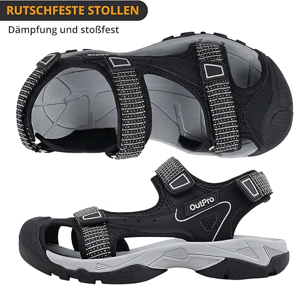 Damen Wander Trekkingsandalen wasserdicht geschlossener Zehenpartie