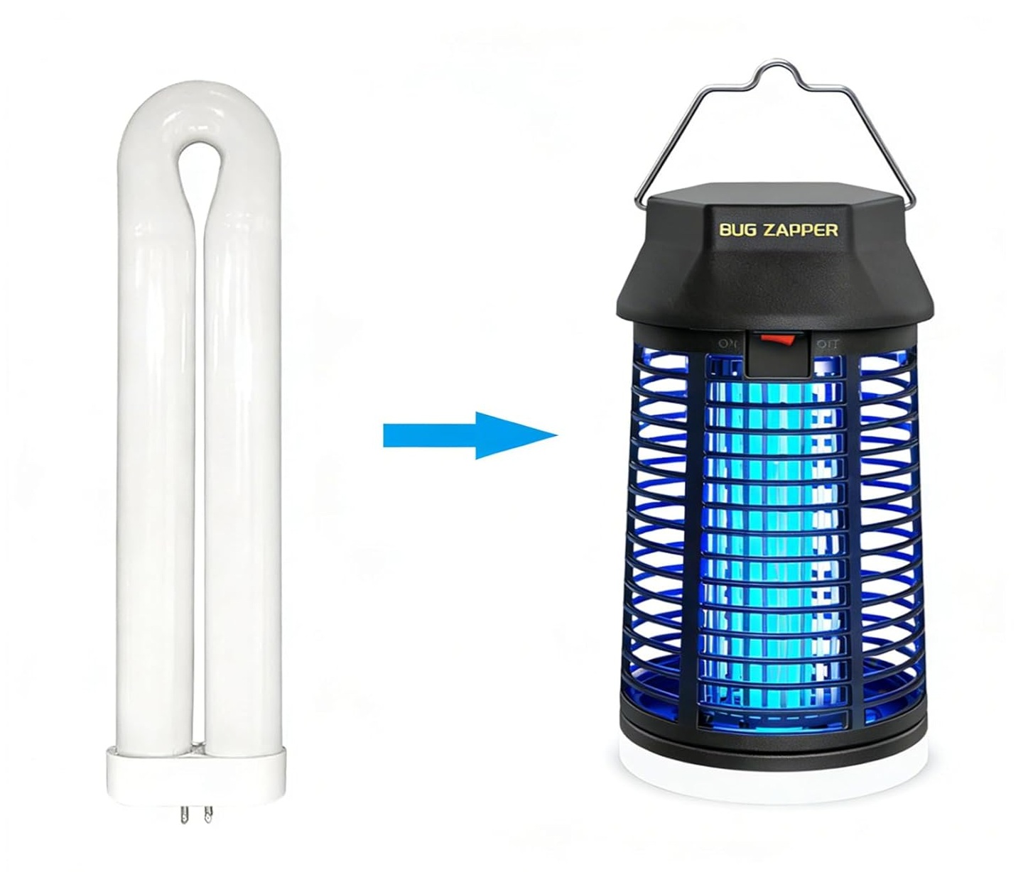 Insektenvernichter Elektrisch, 4200V Mückenlampe Mit LED-Licht