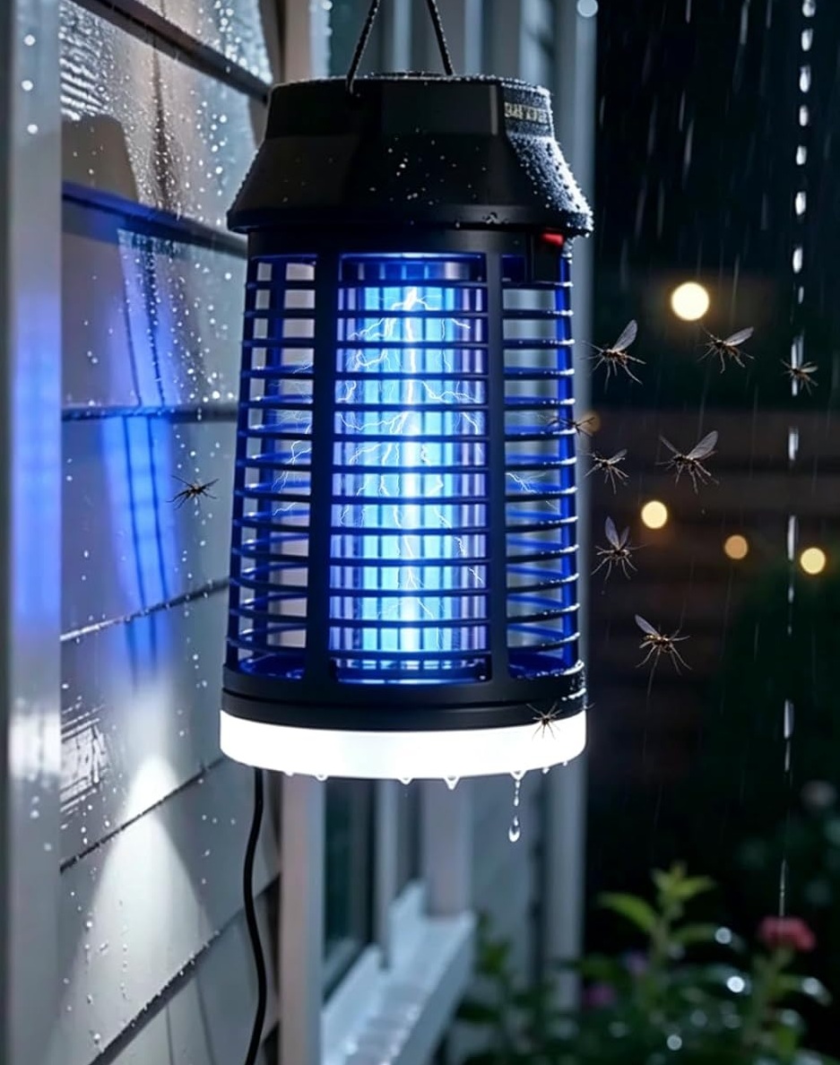 Insektenvernichter Elektrisch, 4200V Mückenlampe Mit LED-Licht