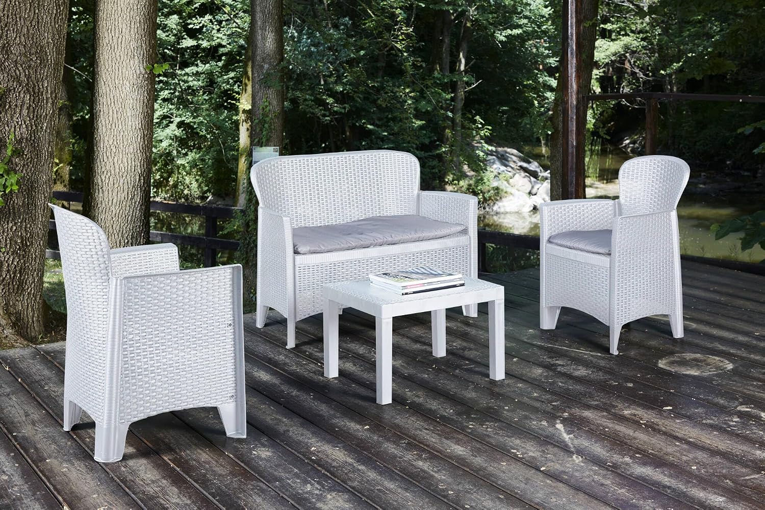 Dmora - Outdoor-Lounge-Set Ostuni
