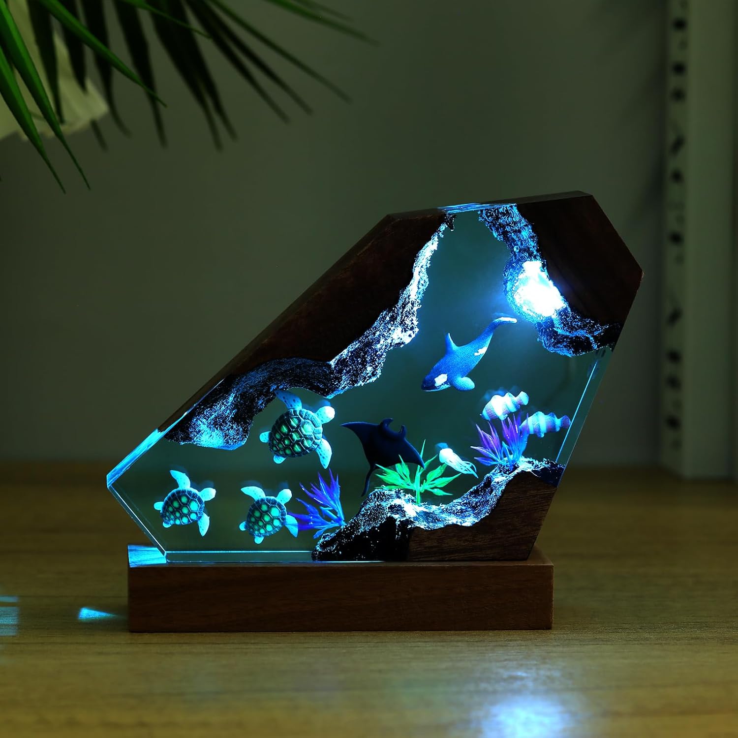 Drawelry 3D Harz Ozean Tier Figuren Nachtlicht