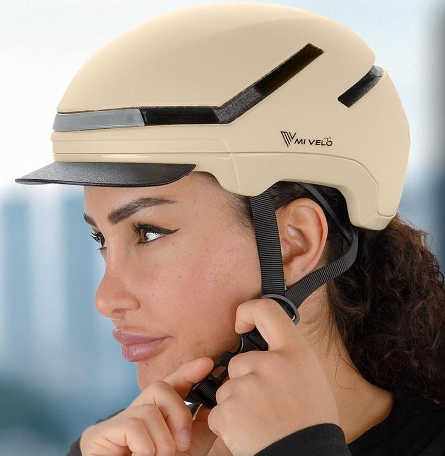 MIVELO Fahrradhelm Damen Herren Erwachsene mit Licht inkl. Helmschloss