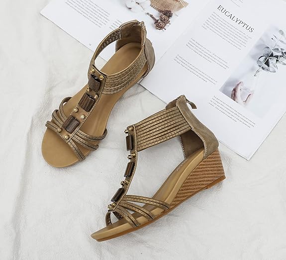 FRALOSHA Sandalen damen keilsandalen