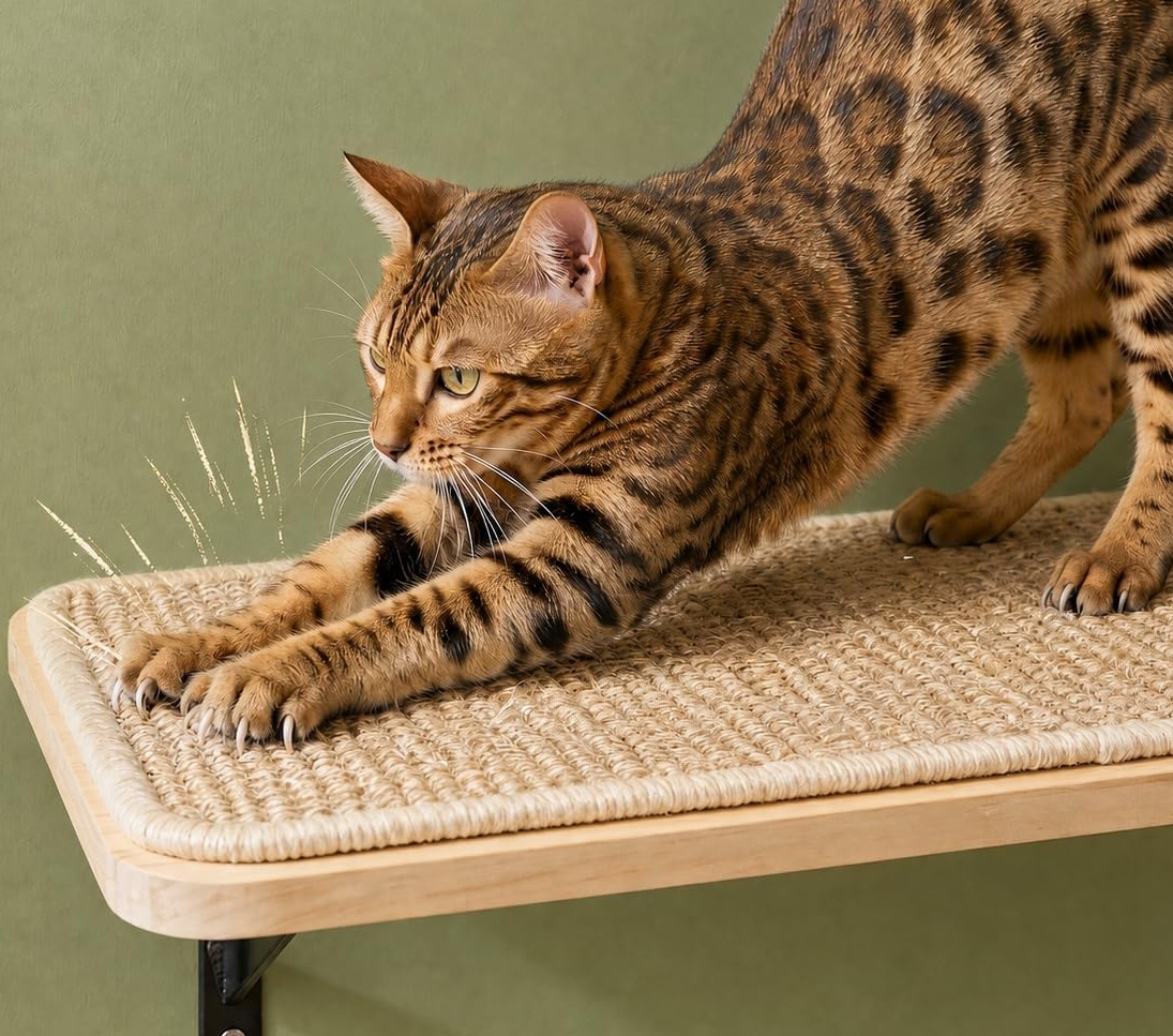 Katzen Wandmöbel Set 4-teilig