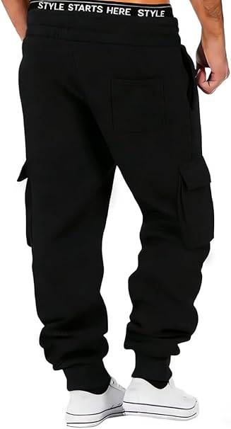 CLOAKA Jogginghose Herren Baumwolle Casual Baggy