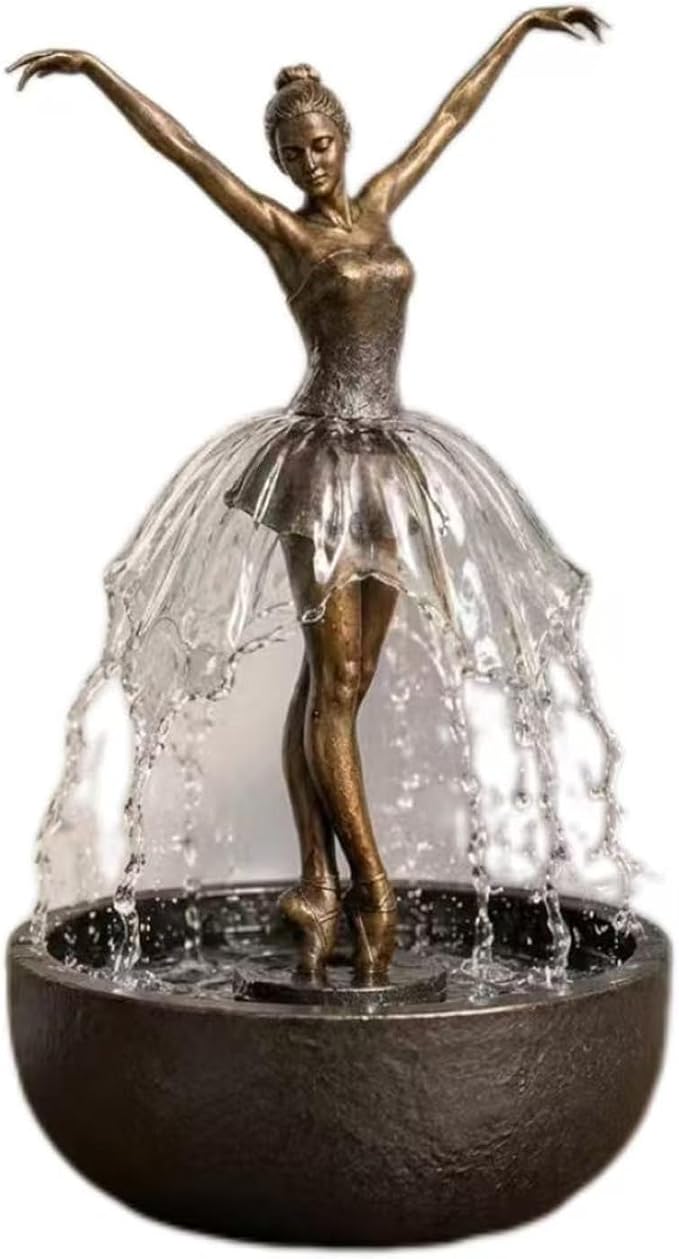 Eleganter Tischbrunnen Ballerina Ein kleines Wasserspiel als Dekoration