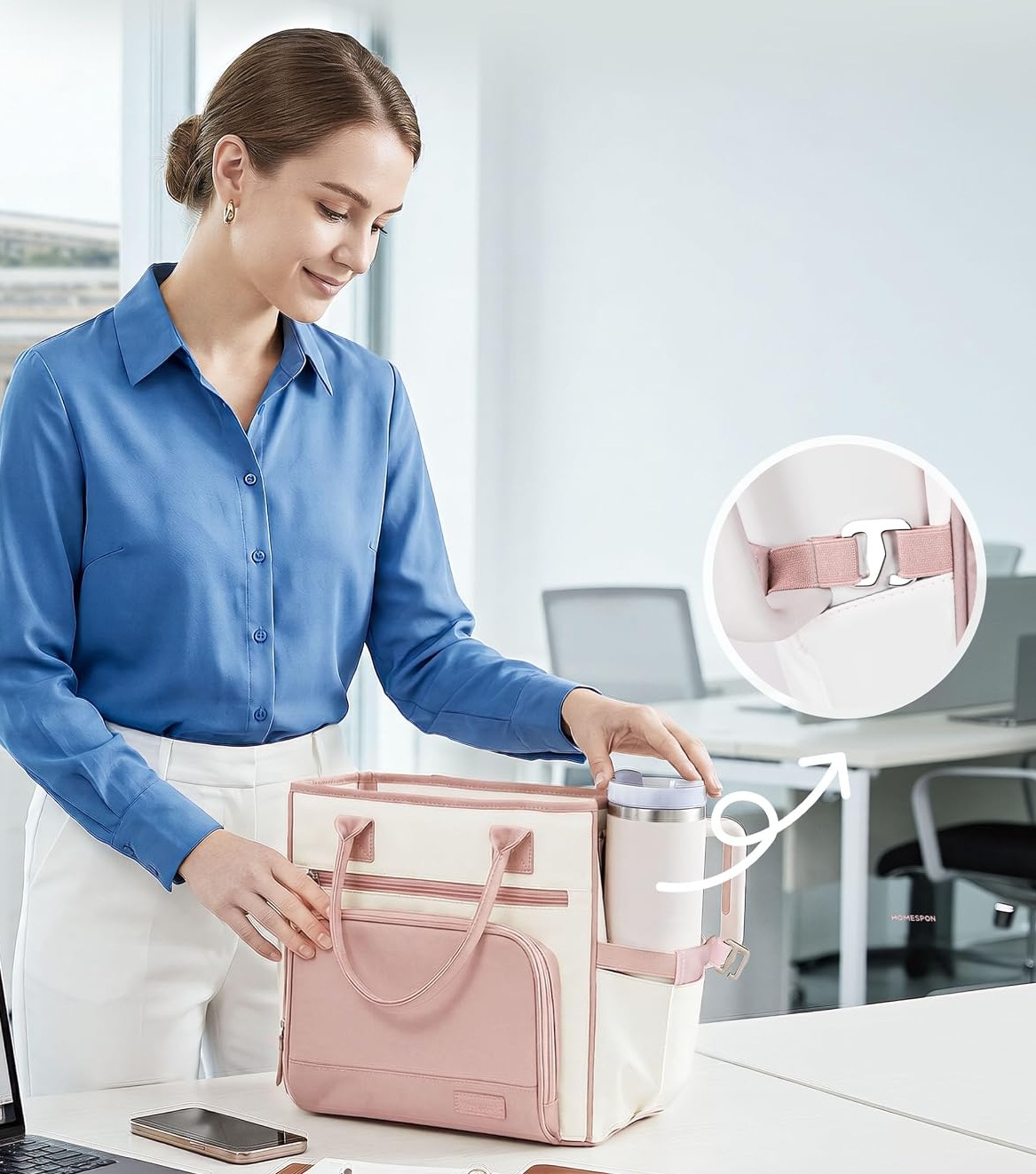 HOMESPON Lunch Tote Bag Umhängetasche