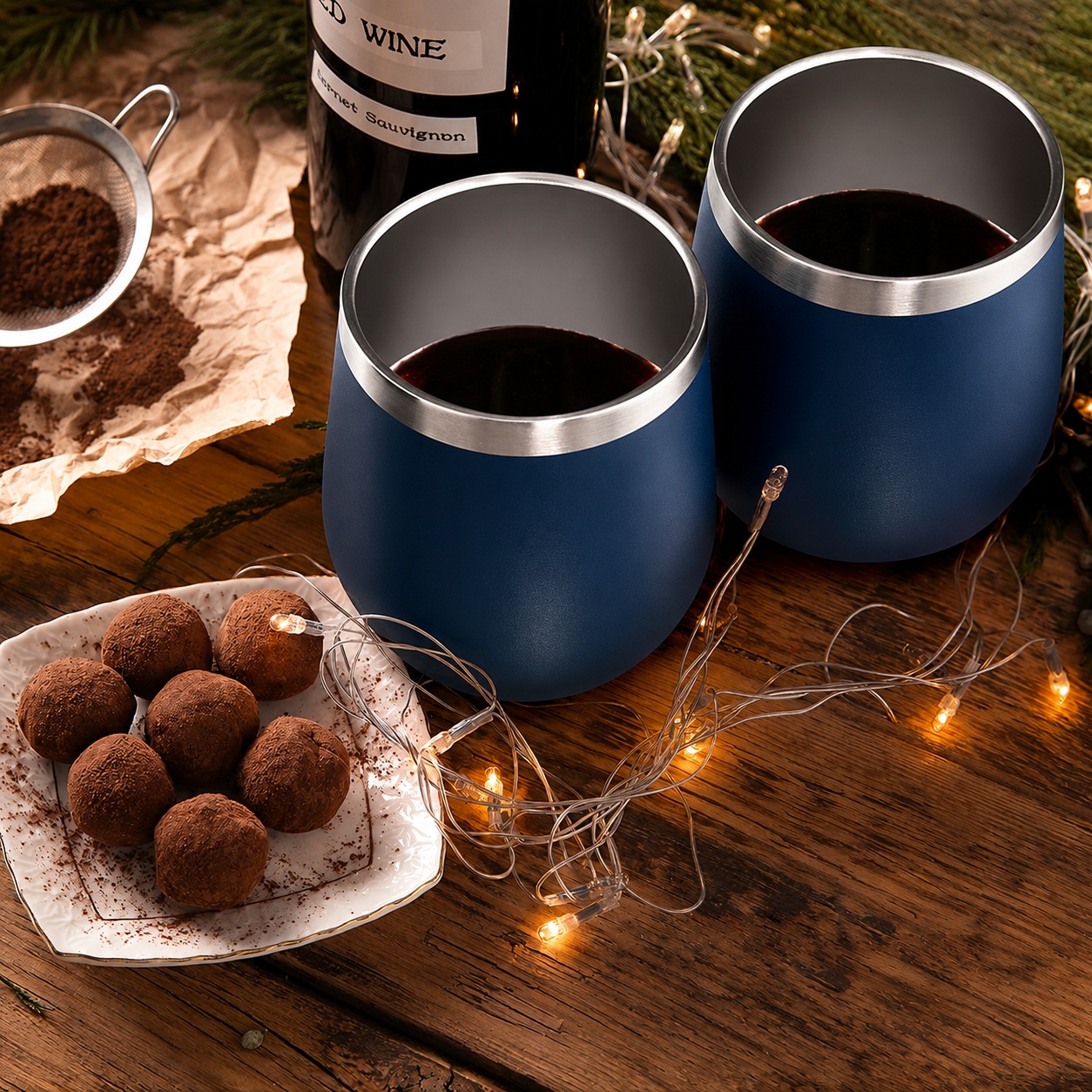 Weinbecher aus Edelstahl