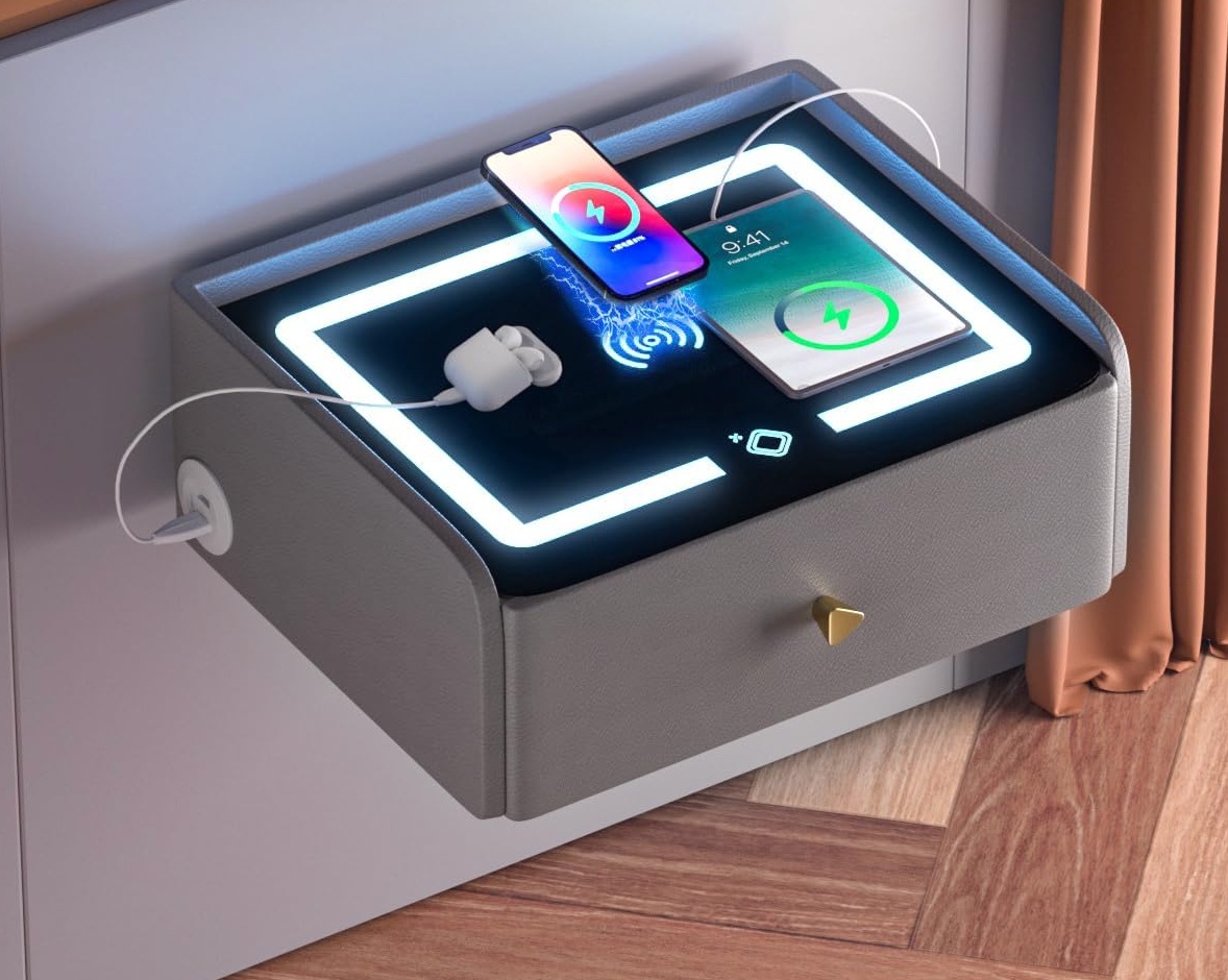 Nachttisch Hängend Wandregal Mit Schublade Smart