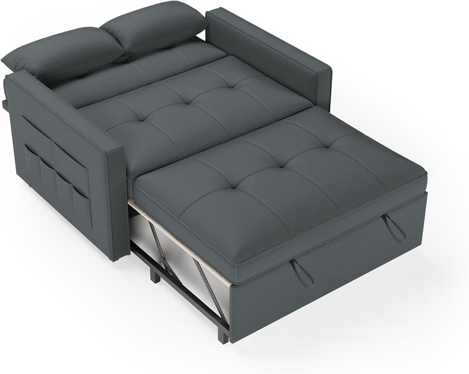 LUXOAK Schlafsofa 186 x 122 cm mit 5-stufig Verstellbarer Rückenlehne