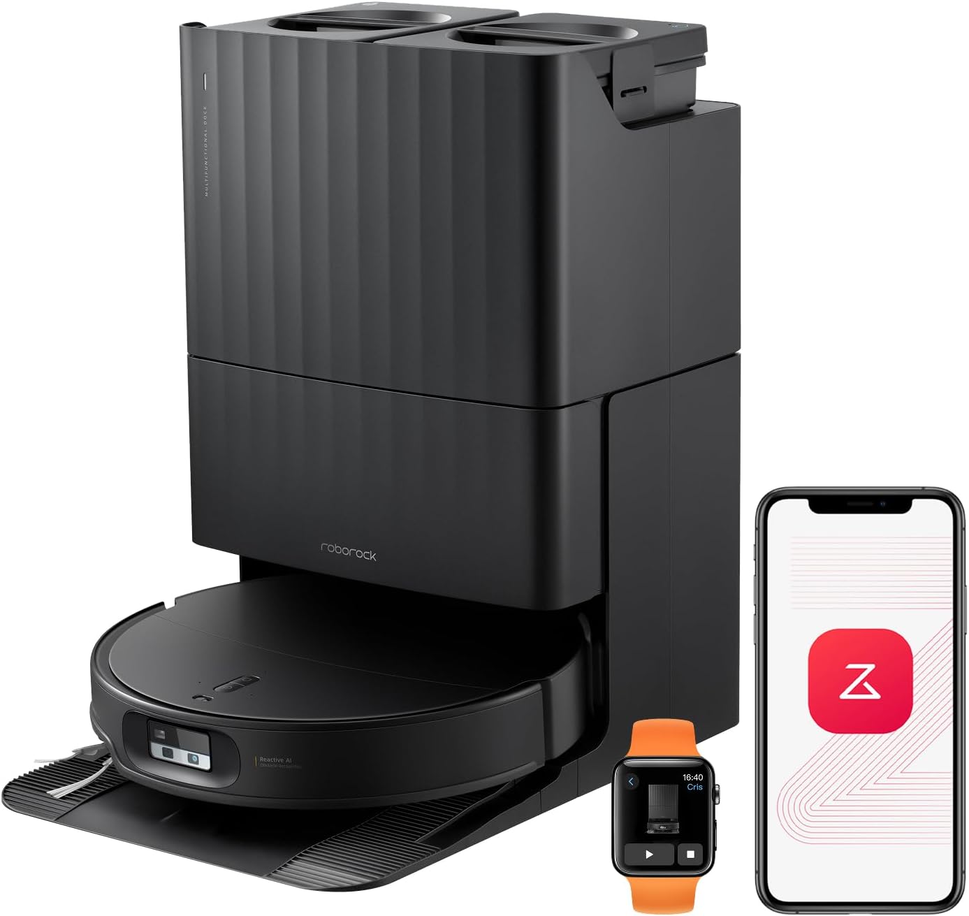 roborock Qrevo Edge 2 Saugroboter mit Wischfunktion & Hebarem Wischmopp