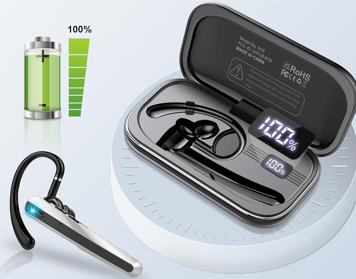 Atheewon V5.3 Bluetooth Headset