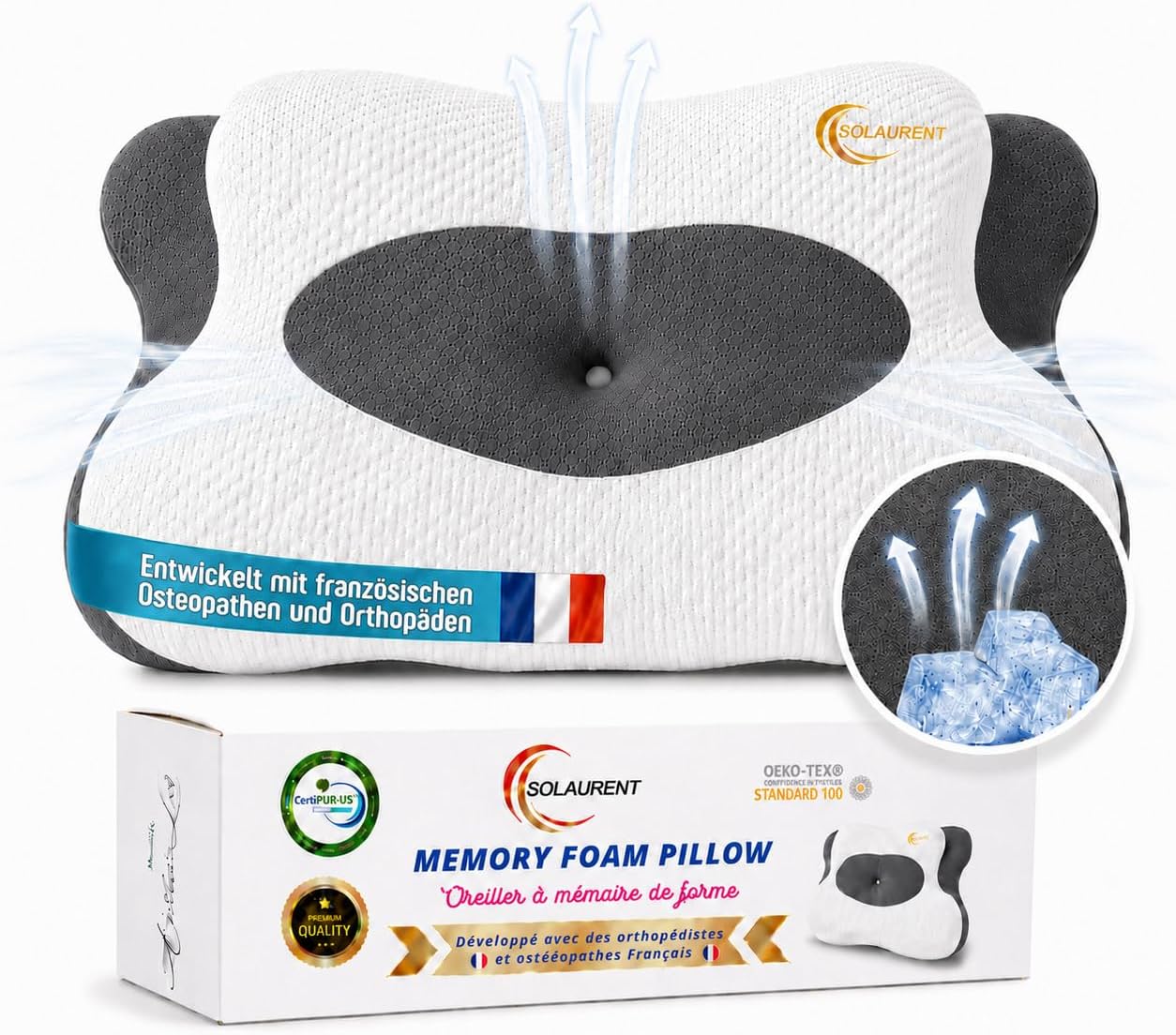 Ergonomisches Nackenstützkissen – orthopädisches Kissen