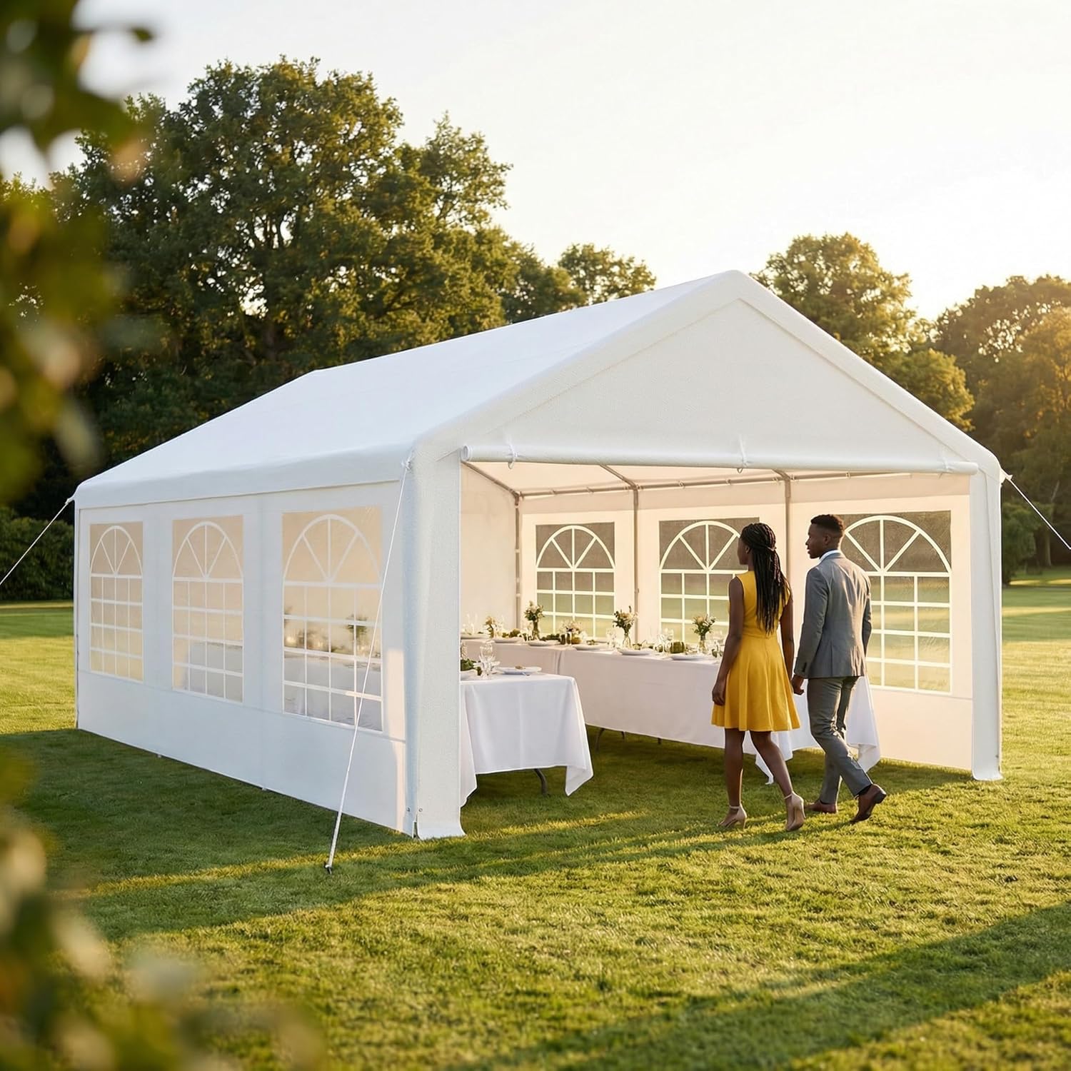 YRHome Premium 4x6M Partyzelt Pavillon
