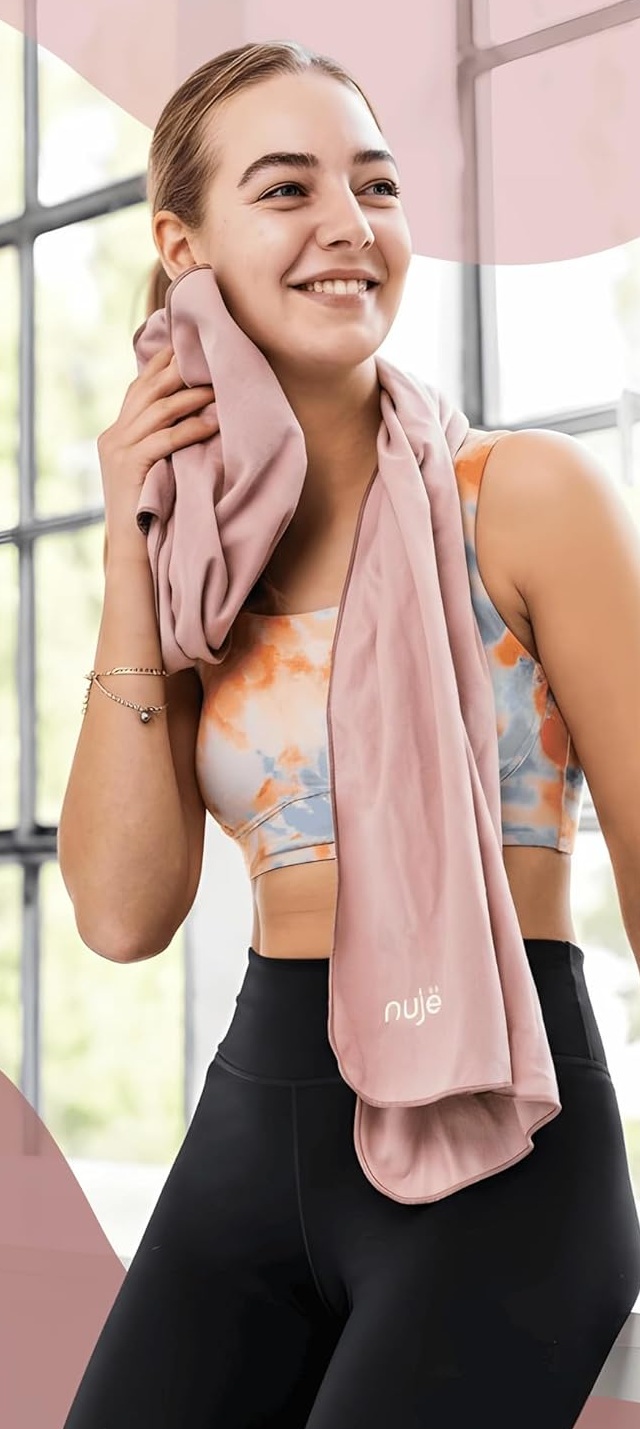 Fitness Handtuch mit Tasche Microfaser 
