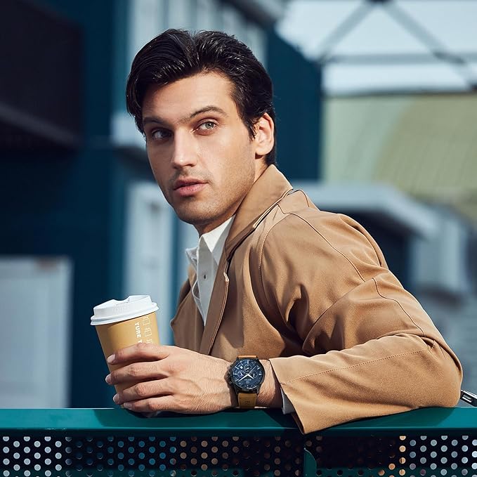 BENYAR BY Uhren Herren Chronograph Analog Quarz Wasserdicht