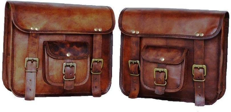 American Blue 2 x Motorradtasche aus echtem Leder