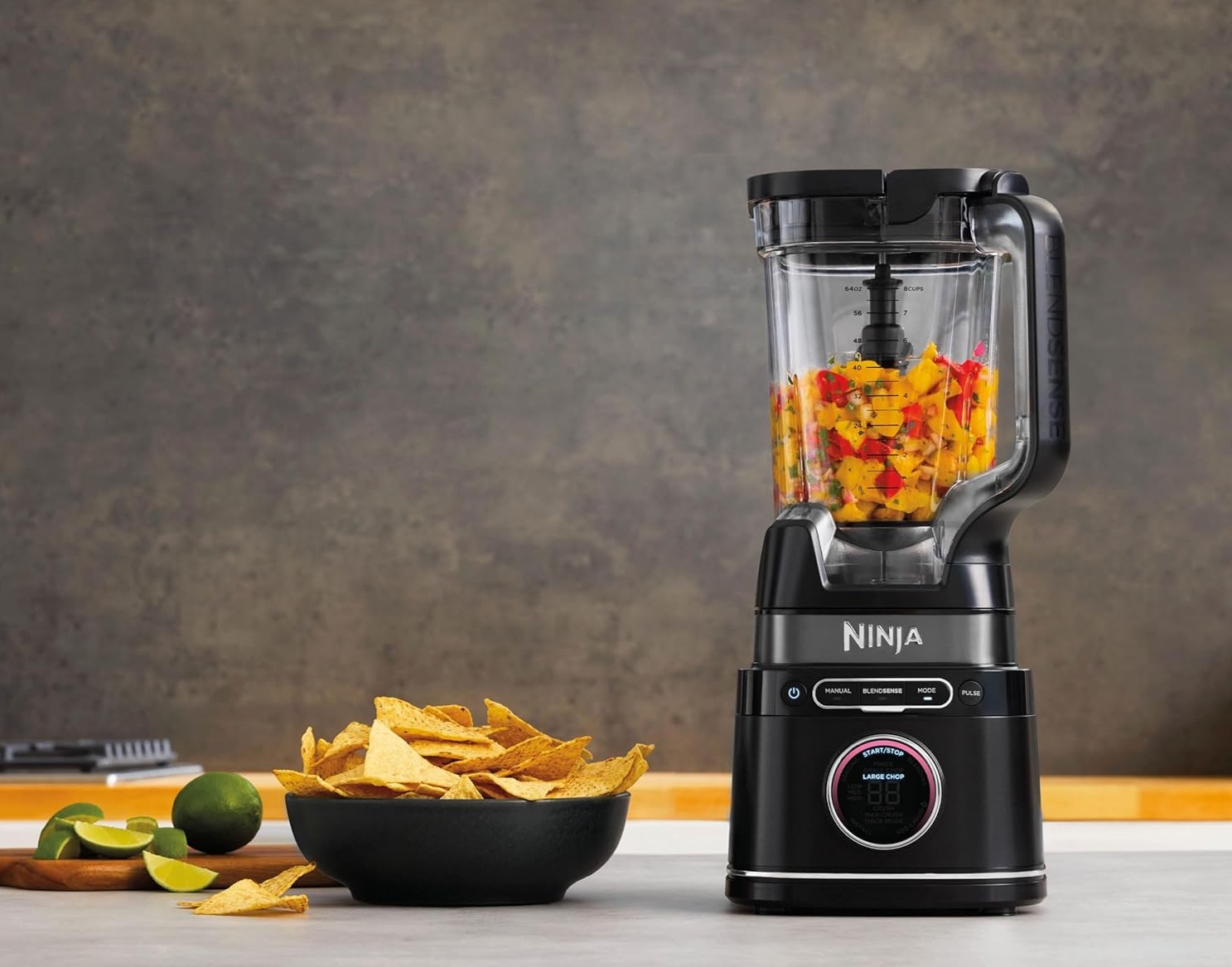 Ninja 3-in-1 Detect Power Blender Processor Pro – Küchenmaschine für Mixen, Hacken und Teigzubereitung