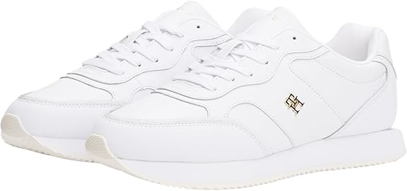 Tommy Hilfiger Damen Runner Sneaker aus Leder – sportliche Eleganz im ikonischen Designerstil