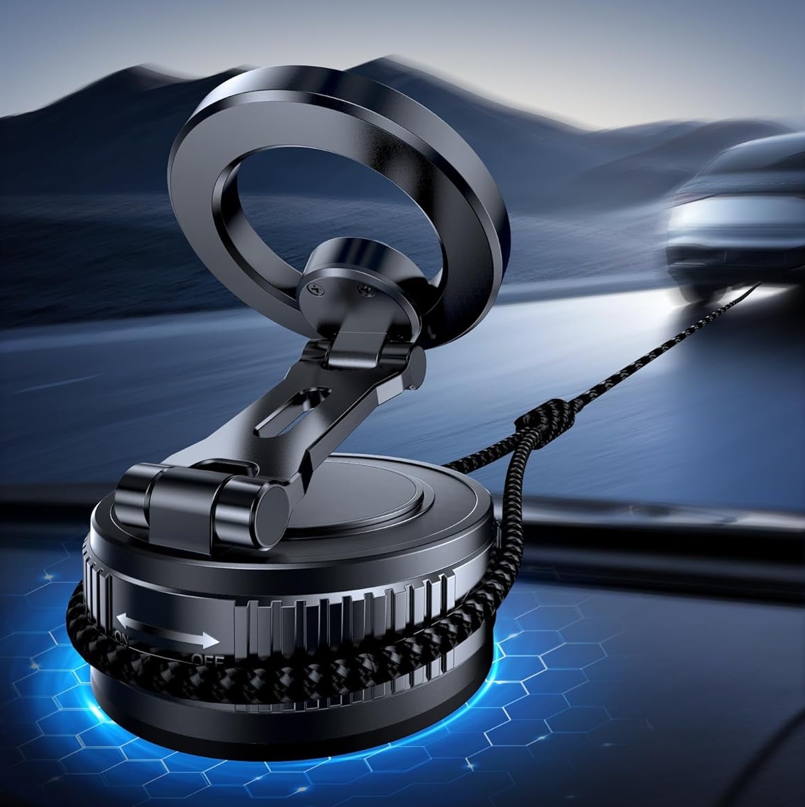 Miracase Vakuum Handyhalterung Auto für MagSafe – extra starker Halt mit Magneten