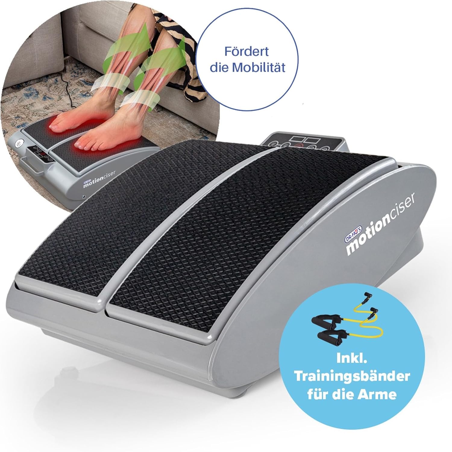 DR-HO'S MotionCiser Fußmassagegerät Set 3-tlg. – Entspannung für müde Füße auf Knopfdruck