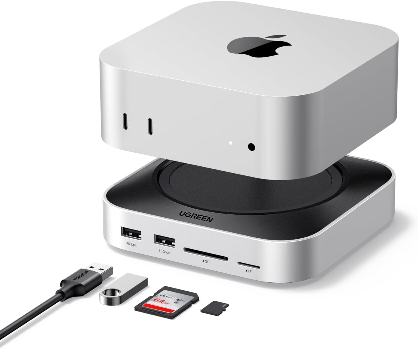 UGREEN Mac mini M4 Dock mit DisplayPort – Maximale Performance & Konnektivität für dein Setup