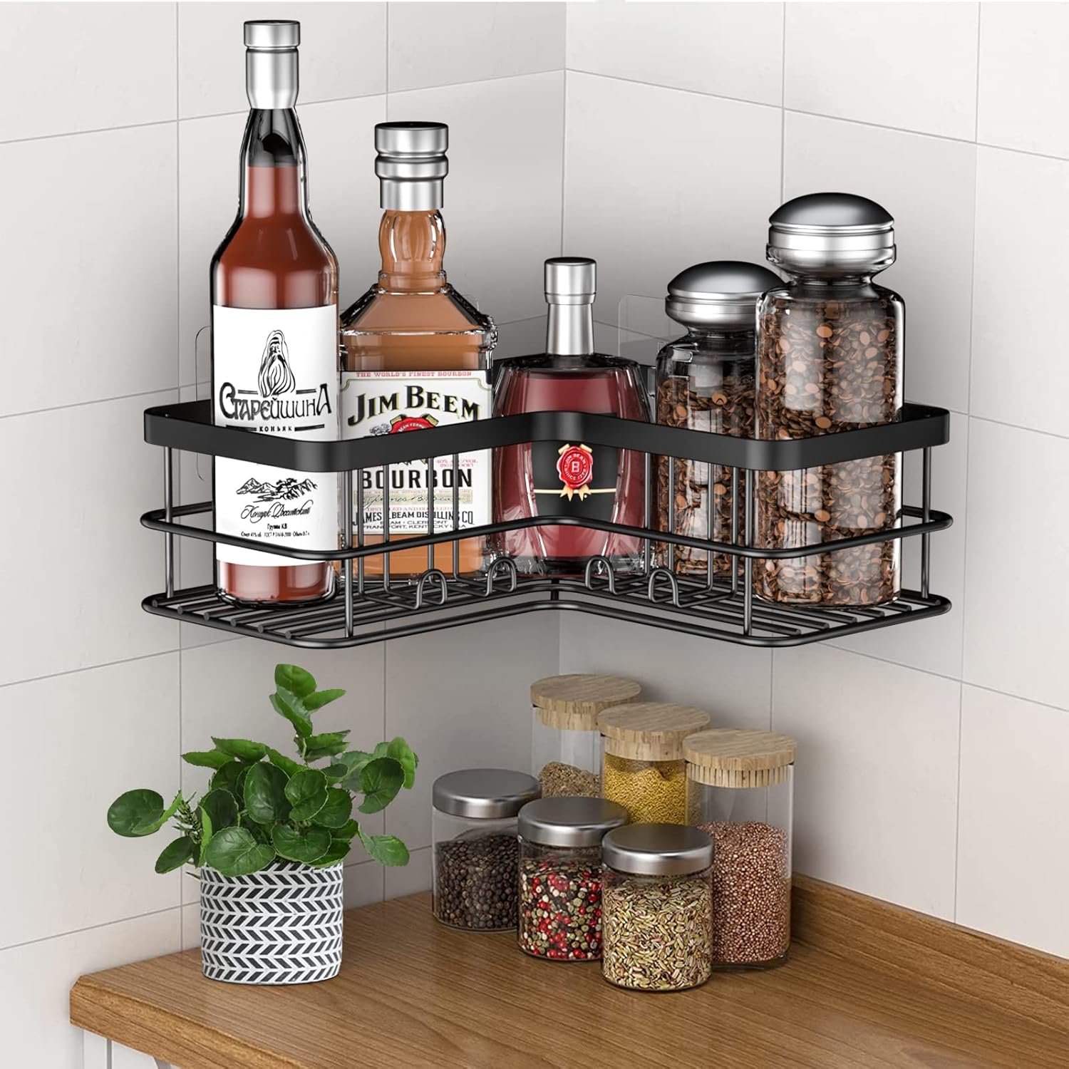 Yazoni Duschablage Ohne Bohren – Warum dieses schwarze Duschregal für Bad und Küche so praktisch ist